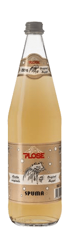 Plose Spuma Kräuterlimonade 25cl und 1l Glasflasche