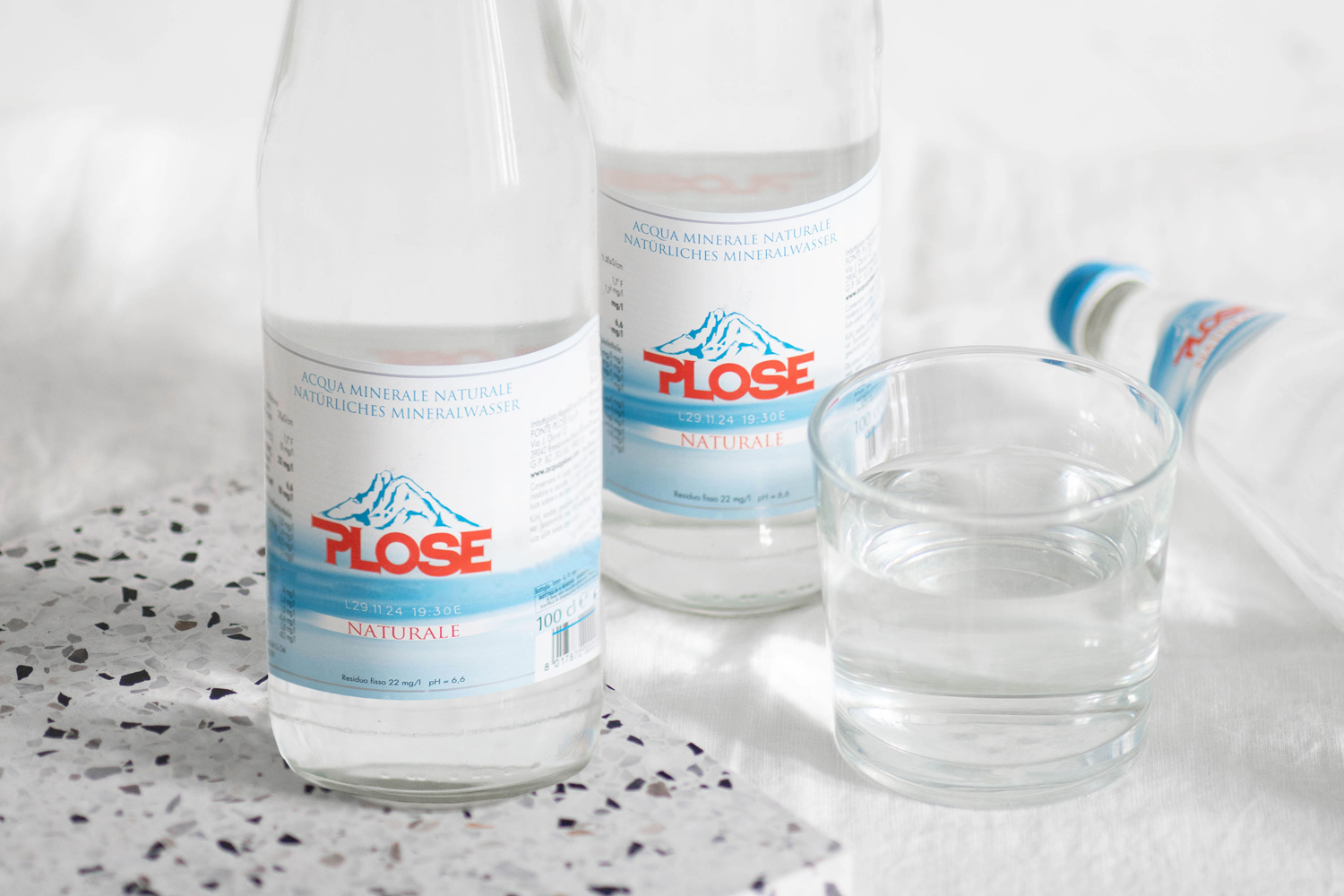Plose Mineralwasser aus Südtirol in der Mehrweg-Glasflasche