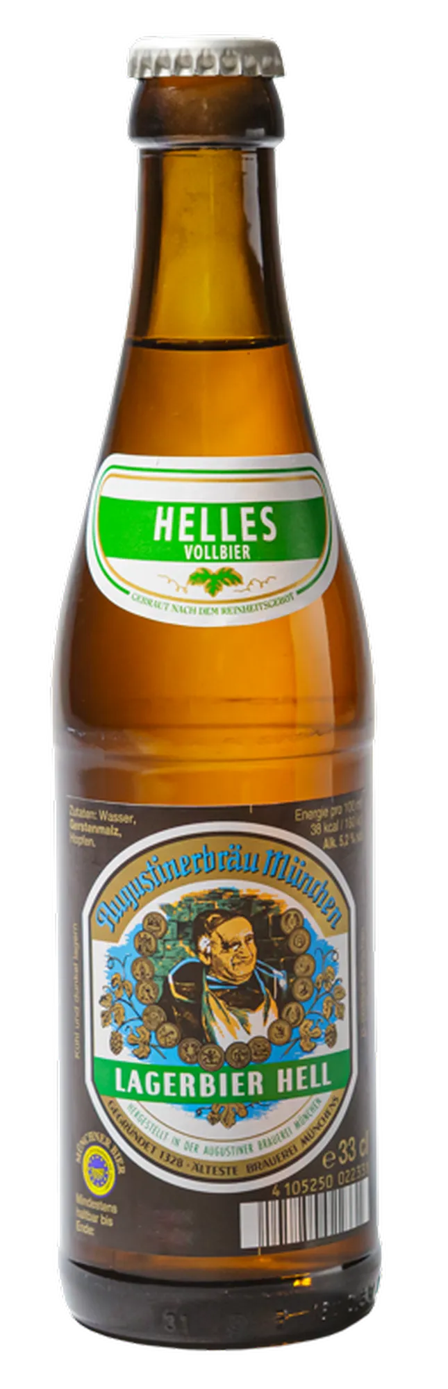 Augustiner Lagerbier Hell 0,33 Liter Flasche