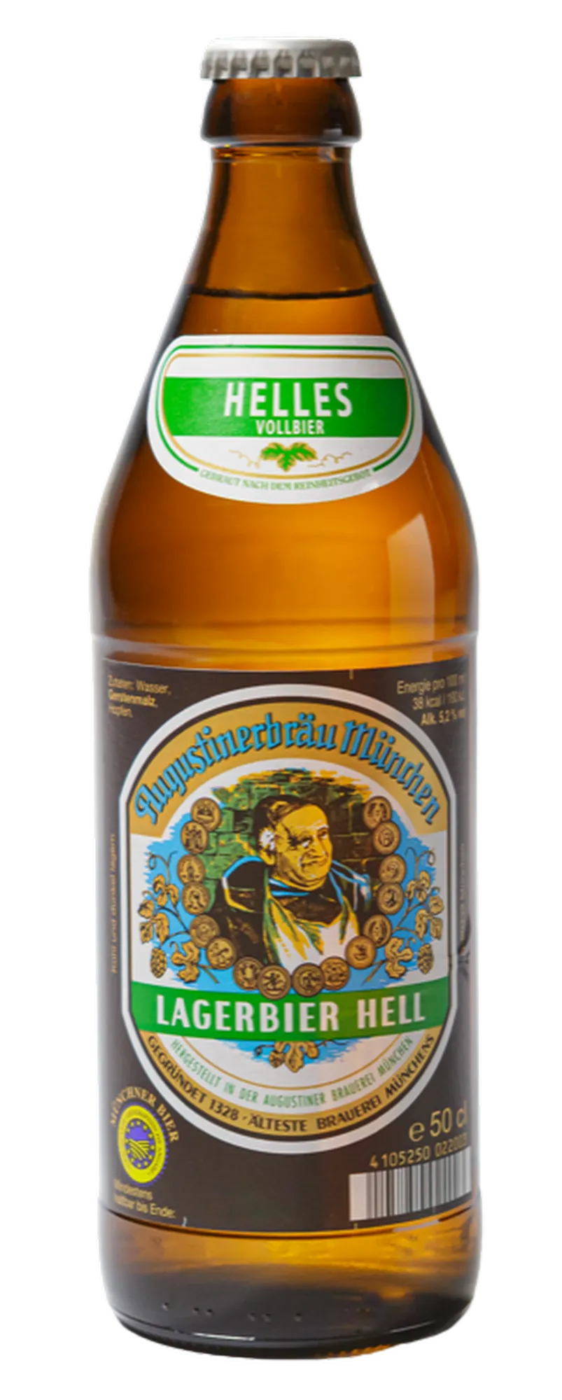 Augustiner Lagerbier Hell 0,5 Liter Flasche