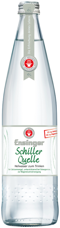 Ensinger Schiller Quelle 0,75 Liter Glasflasche