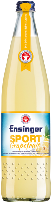 Ensinger Sport Grapefruit 0,75 Liter Glasflasche