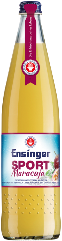 Ensinger Sport Maracuja 0,75 Liter Glasflasche